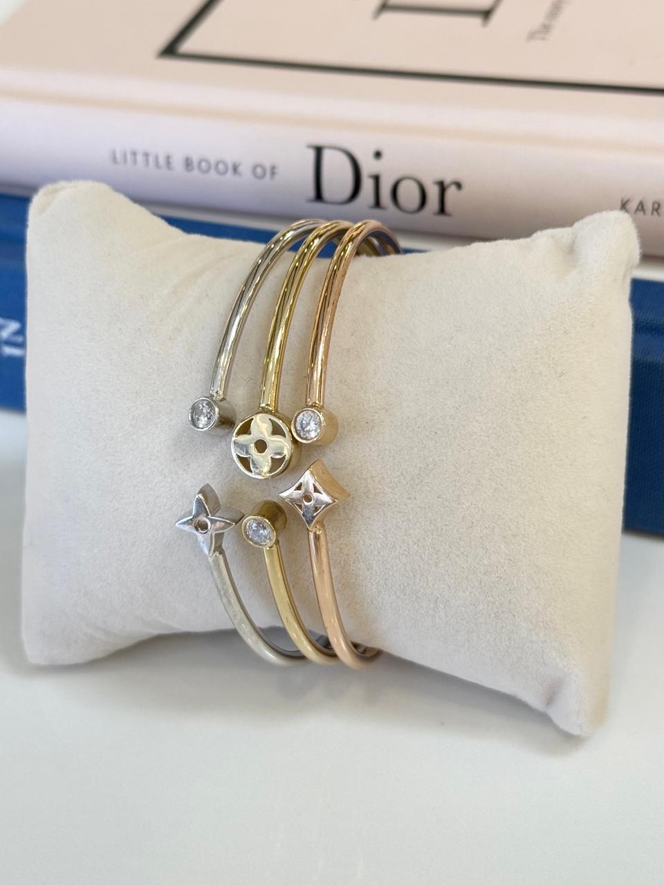 BRAZALETE LV 3OROS 10K 17G